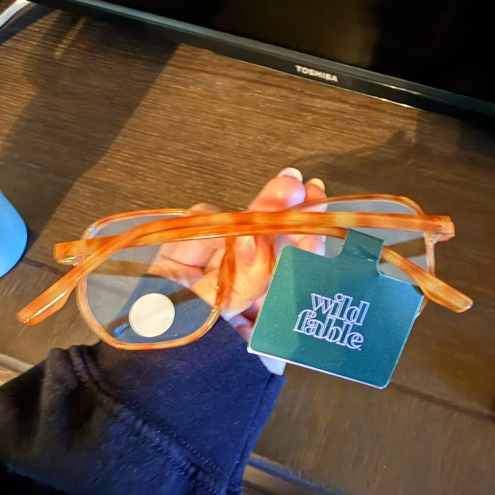 Wild Fable Amber Tortoiseshell Square Blue Light Glasses NWT